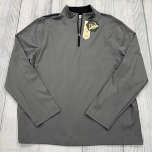 NWT Rorie Whelan RW Golf 1/4 Zip Pullover‎ XL Sweater Gray UPF 50 Mens